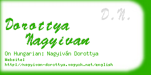 dorottya nagyivan business card